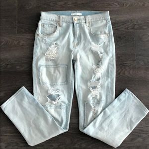 7 For All Mankind Distressed Relaxed Skinny